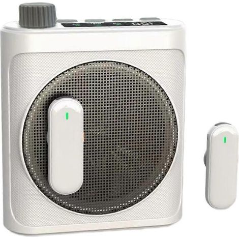 Mini-Funkmegafon mit Ansteckmikrofon und Bluetooth-Sprachverstärker für Lehrer, Betreuer und Trainer (weiß). (1/5)