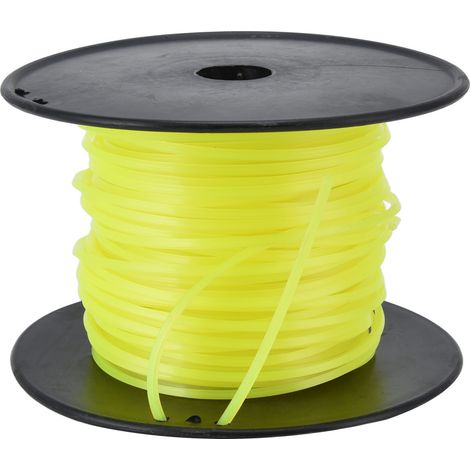 Tondeuse à gazon Quadrate de ligne de coupe-bordure de 3mm pour Husqvarna jaune 50m / 164.0ft