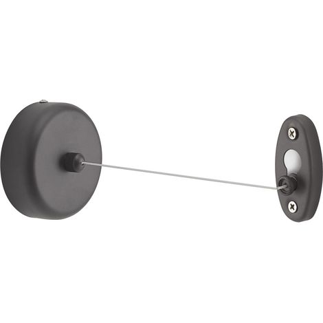 Ausziehbare Wäscheleine Aus Edelstahl Gun Metal Tullo – Platzsparend &Amp Rückziehbar (1/2)