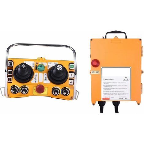 Télécommande de Grue à Tour, Joystick Industriel sans Fil, Double Bascule, Radio, contrôleur de Pont aérien(1T 1R,12V) (1/5)