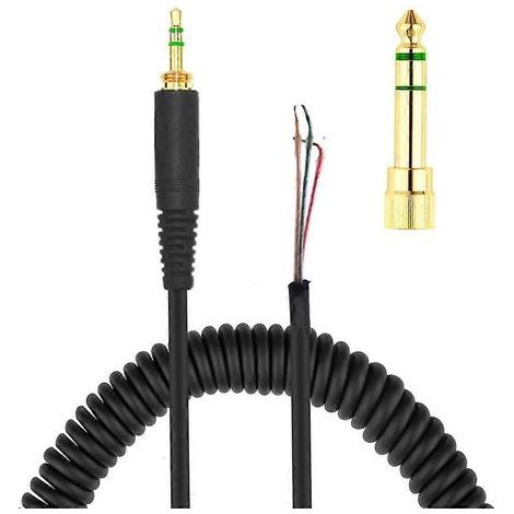 Ersatz-Stereo-Audiokabel (Spiralkabel) für DT 770/770PRO/990/990PRO Kopfhörer (1/4)