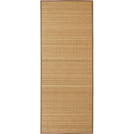 Tappeto Rettangolare in Bambù Marrone 120 x 180 cm vidaXL