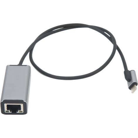 Adaptateur Ethernet RJ45 vers IOS 10Mbps 100Mbps Port de Charge PD20W pour iPhone Tablette (1/5)