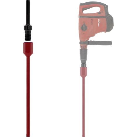 Diamantbohrkrone Ø 18 mm mit Adapter für Bohrmaschine und SDS-max-Bohrhammer