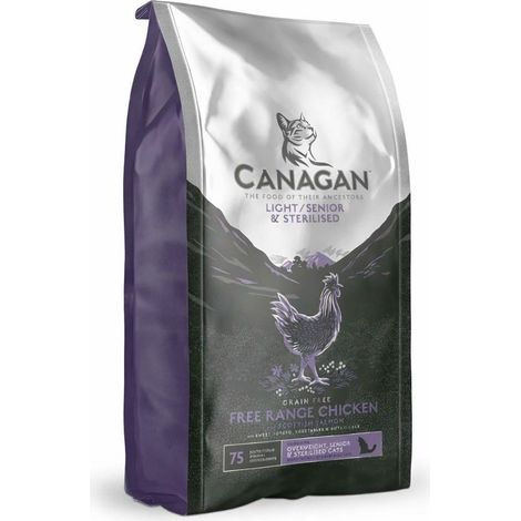 Croquettes Canagan pour chats légers/seniors 4 kg