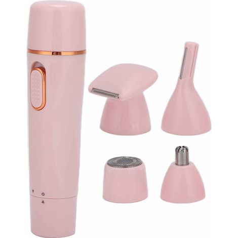 Épilation Visage 4 en 1 Rasoir USB Sans Douleur Sourcils Électrique Kit Beauté Femme Rechargeable (1/5)