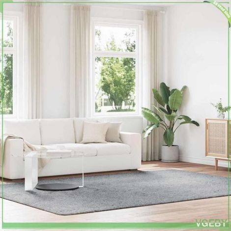 4102858 Tapis shaggy à poils longs NAVARRA gris clair 240x340 cm (1/5)