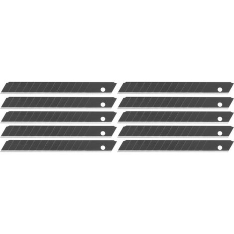 Klinge Strend Pro Premium FDB40, BlackMatt, 9 mm, Abbrechklinge, Ersatzklinge, Packung 10 Stk. (1/4)