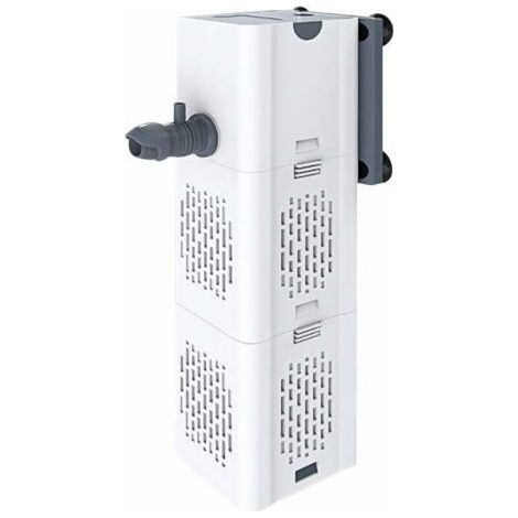 Filtre Intérieur Aquarium 80-250L,15W Débit de 1000L/H, Filtre Interne Pompe Filtre avec Éponges Filtrantes [Classe énergétique E]