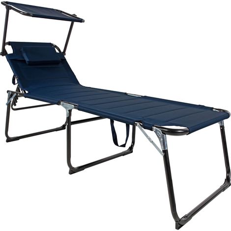 XXL Alu Gartenliege mit Dach L200xB70cm-MMC4400DBSD (1/5)