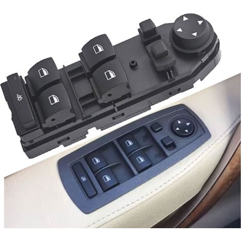 61313414355 Interrupteur principal de lève-vitre, compatible avec les modèles BMW X3 de 2004 à 2010, commande la montée et la descente de toutes les vitres électriques du véhicule, facile à utiliser. (1/4)