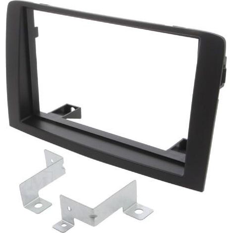 Facade Autoradio FA215D compatible avec Fiat Idea Lancia Musa 03-12 noir
