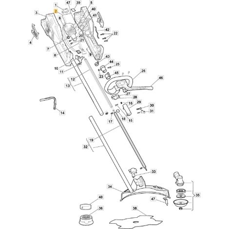 Scheda elettronica decespugliatore modelli B3548Li ORIGINALE STIGA 118804126/0
