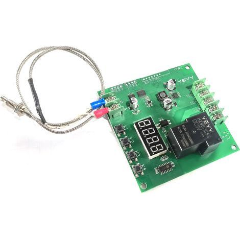 Mini Module de contrôleur de température LED 0 1000 ℃, panneau de commutation de contrôle de température avec sonde de capteur de type K (1/5)