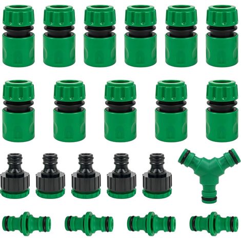 21 x Garden Hose Connector, 19 mm (1/2 Inch) (1/5)