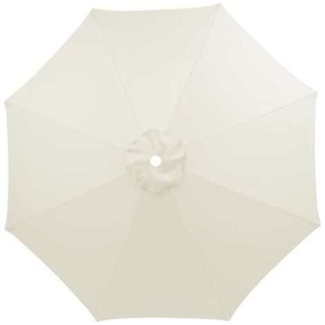 3m Housse de Rechange pour Parasol 8 Baleines impermable, Anti-UV, Tissu de Rechange, Lavable,Respirable, Crme (1/5)