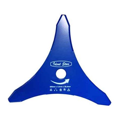DISCO PER DECESPUGLIATORE 3 DENTI DOPPIA AFFILATURA Ø 255x3,0 (1/4)