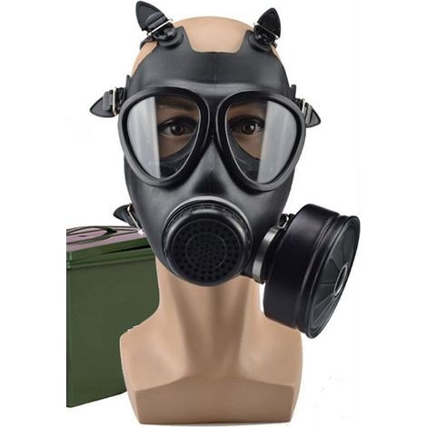 Masque de protection anti-chimique – Filtre haute efficacité pour gaz toxiques – Housse en gel de silice – Ajustement hermétique (1/3)