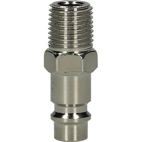 Metall-Stecknippel, 1/4"AG, Europa (1/4)