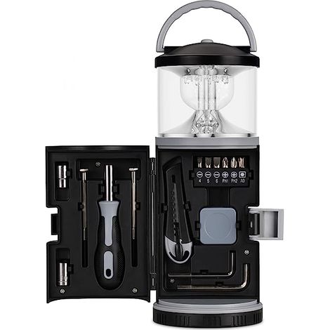 Lampe de camping LED avec kit d'outils standard, lampe de secours pour voiture, pêche, panne de courant, lampe de camping avec kit d'outils intégré (1/5)