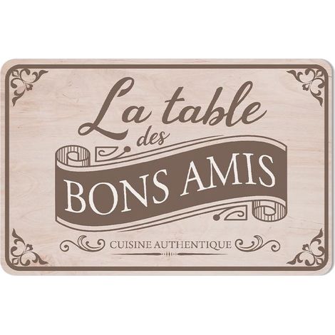 Set de table - TABLE DES BONS AMIS (1/2)
