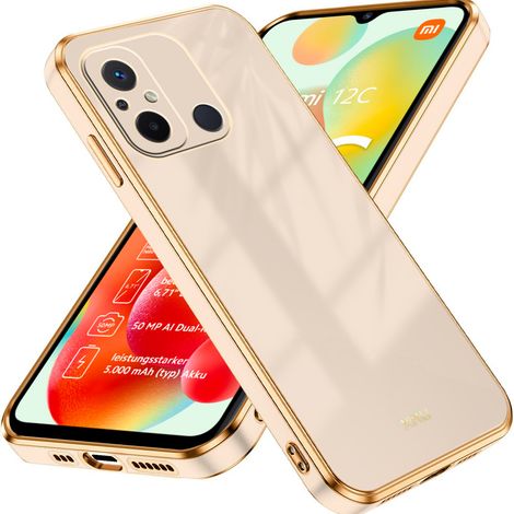 Hülle für Xiaomi Redmi 12C, Glamour CamShield, Roségold (1/3)