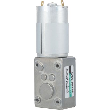 Moteur à engrenage à vis sans fin DC 24V XD40WB-555YSF, couple élevé, faible vitesse 30 tr/min, contrôle bidirectionnel pour automatismes (1/5)