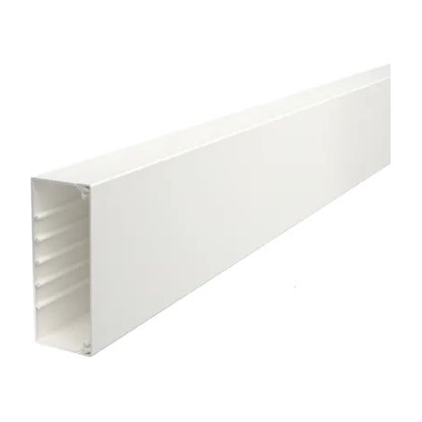 OBO Bettermann Canal de pared y techo con perforación de fondo 60x150x2000 Cloruro de polivinilo blanco puro RAL 9010, 6191231