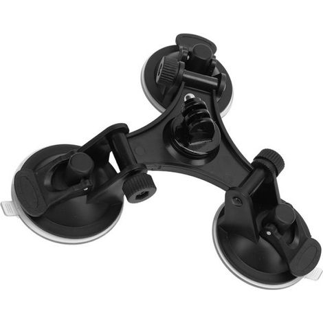 Support D'aspiration Pour Treppied De Satellite - 3 Ventouses Triangulaires - Pour Toit De Vr Voiture Ou Surface Lisse - 19 Cm - 148 G (1/5)