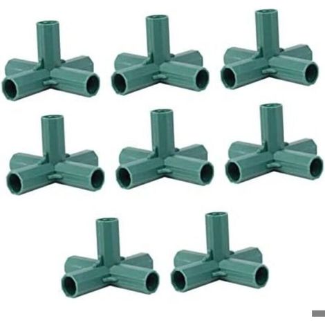 Raccords pour tuyaux d'irrigation goutte à goutte - Renforts de jardin - Noir (1/4)