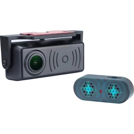 Cámara de visión trasera AHD1080P con sensor de estacionamiento por radar de 165° y detección de movimiento. (1/5)
