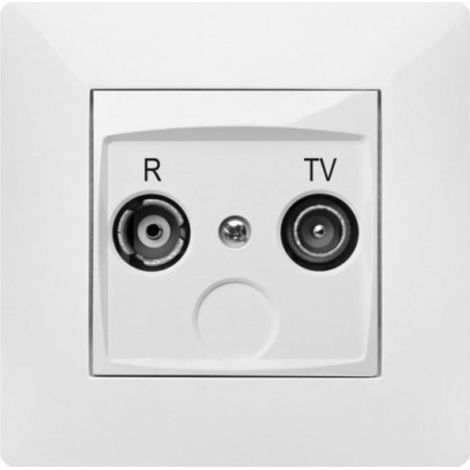 FPLUS toma tv emp. serie habitat (ref.9135) , Serie HABITAT 15 de mecanismos de empotrar económica con diseño moderno y presentación muy atractiva.
Toma de R-Televisión color blanc