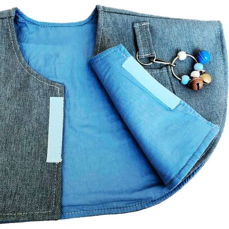 Parrot Anti-Scratch Shoulder Protector Hang Bird Anklet&Toys, Multi-Functional Pet Shoulder Pad Couche Châle pour petites perruches moyennes Cockatiels, Sun Conures, Aras Inséparables, Pinsons (1/5)