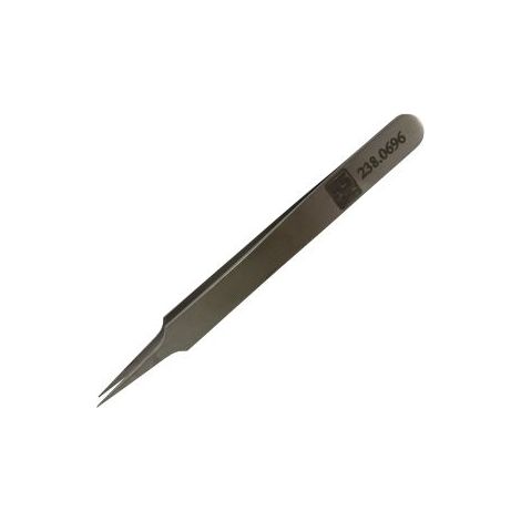 Brucelles de précision RS PRO 4ASA pointe Tranchant en acier austénitique à faible de teneur en carbone, L. 110 mm ( Prix pour 1 )