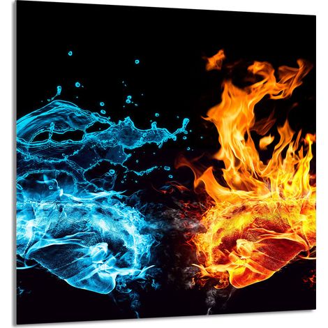 PANEL DE VIDRIO PARA COCINA 60x65 Fuego (1/5)