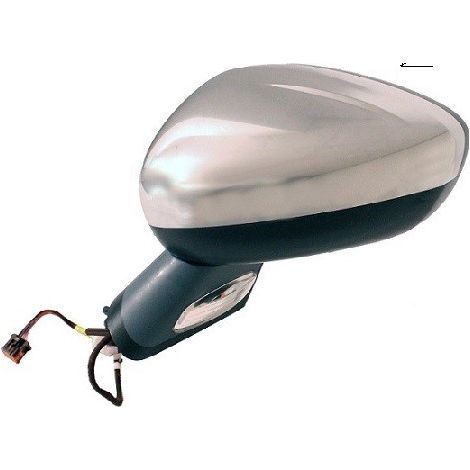 Rétroviseur rabattable électriquement gauche chromé base à peindre avec mémoire Citroen C4 2 2010-2018