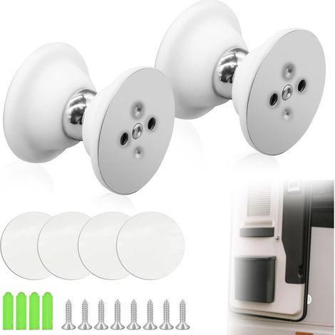 2pcs RV Door Holder Silicone Magnetic Door Catch, Camper Door Catch, No Drilling Magnetic Door Holder, Door Stop for RV Boat Compartments, RV Accessories (1/5)