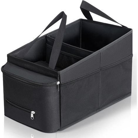 Organisateur Voiture, Pliables Siege Avant Rangement Voiture, Organisateur Voiture Enfant avec Porte-Gobeletsde, Multipurpose Poches pour Jouets, Collations, Livres, Accesoire pour Voiture (1/5)