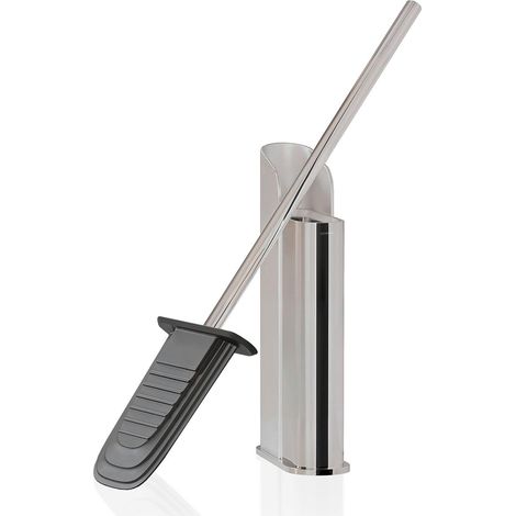 Cosmic Toilet Brush and Holder Silicone Dual: Wall-Mounted / Freestanding  Chrome Flat (1/5)