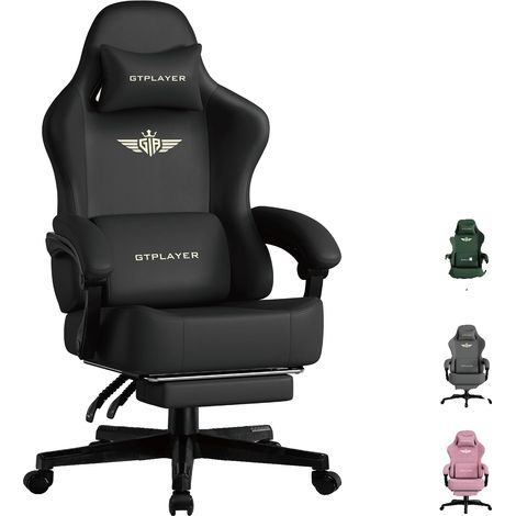 Sedia da ufficio ergonomica, tessuto traspirante, schienale regolabile, pelle nera (1/2)