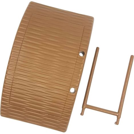 Plateforme Tortue Grimpante Stable en Plastique Marron pour Terrarium (1/5)
