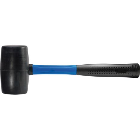SW-Stahl 50705L Gummihammer 500 gr mit Fiberglas-Stiel I leichter Gummi Hammer I Hammer für Möbel Reparatur