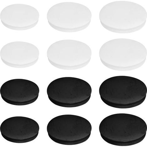 12 Pieces Rubber Stoppers Round Money Box Plugs Multi-Purpose Lid Replacement Hole Cover Accessories Easy to Install for Plaster Money Boxes Figurines (1/5)