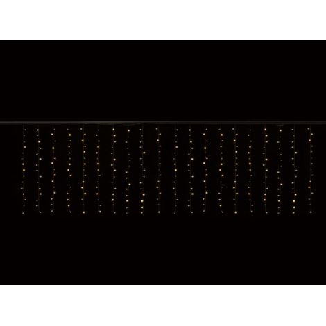 Cascade Light LED - 4 x 1,3 m - 300 warmweiße Lampen - Transparentes Kabel - 24 V