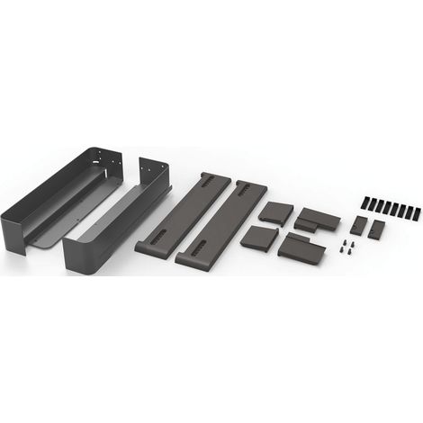 Kesseböhmer Conero Zargenset 72 H Schubkastensystem für elegante Schubladen, Stahl schwarz (1/4)
