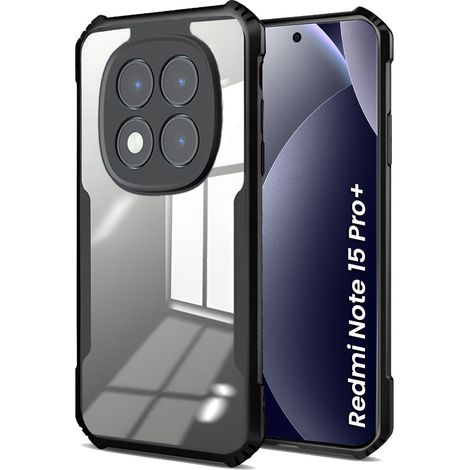 Funda para Xiaomi Redmi Note 15 Pro Plus 5G / Poco M8 Pro 5G, híbrida anticaída, negra. (1/5)