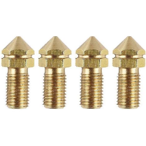 Ersatz-Druckdüse aus Messing, 0,4 mm, für Ultimaker 3 3D-Drucker, kompatibel mit 3,0 mm Filament (4er-Pack) [jkw] (1/5)