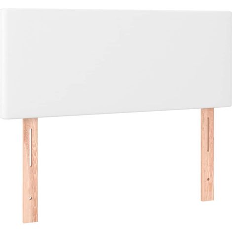 Tête de lit à LED Blanc 100x5x78/88 cm Similicuir vidaXL