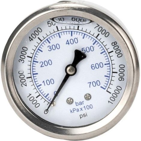 Manomètre pour nettoyeur haute pression - Compteur de pression d'eau à pompe haute pression