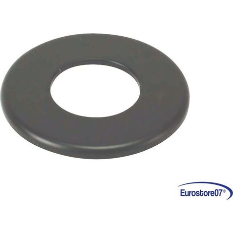 ANELLO PER TUBO  STUFE A PELLET NERO OPACO PESANTE MM.1,2     	- ø cm.8